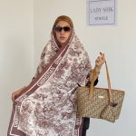 شال Dior ( دیور ) جنگلی قهوه ای