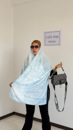 شال Dior ( دیور ) جنگلی آبی روشن
