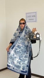 شال Dior ( دیور ) جنگلی سرمه ای